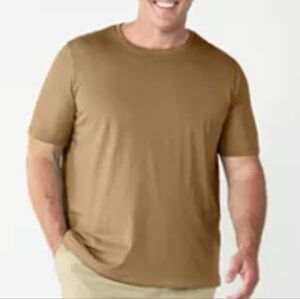 Goodthreads Men's Slim-Fit Short-Sleeve Cotton Crewneck Brown T-Shirt XXXL NWT